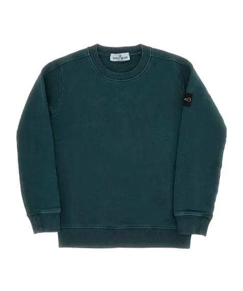 Stone Island Junior Logo Patch Crewneck Sweatshirt