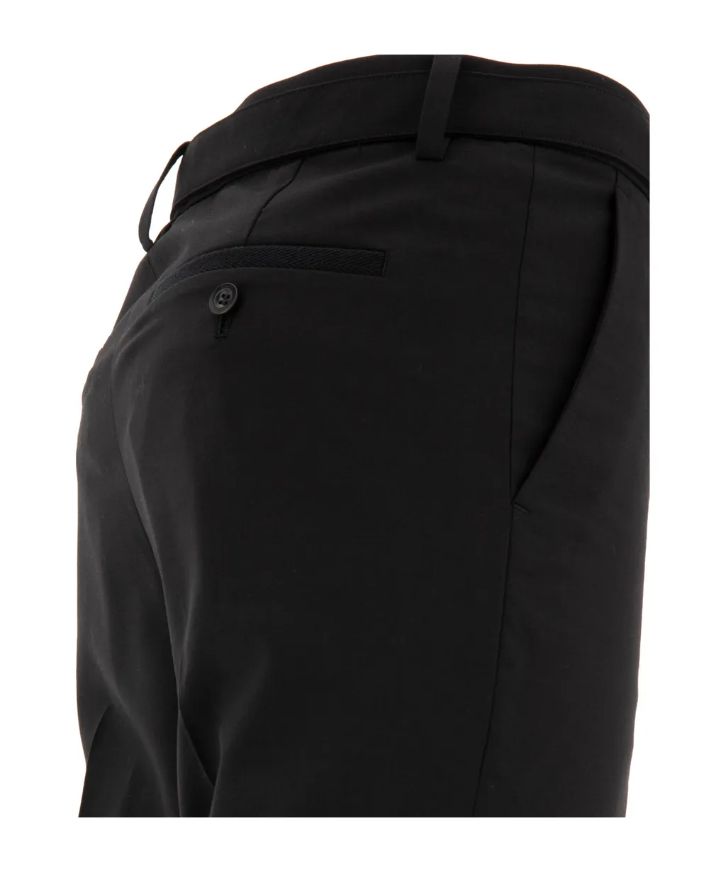 Sacai Belted Straight Leg Trousers