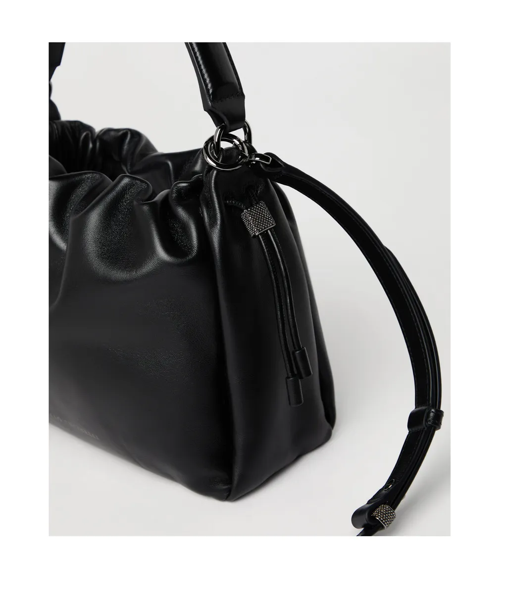 Brunello Cucinelli Embellished Drawstring Shoulder Bag