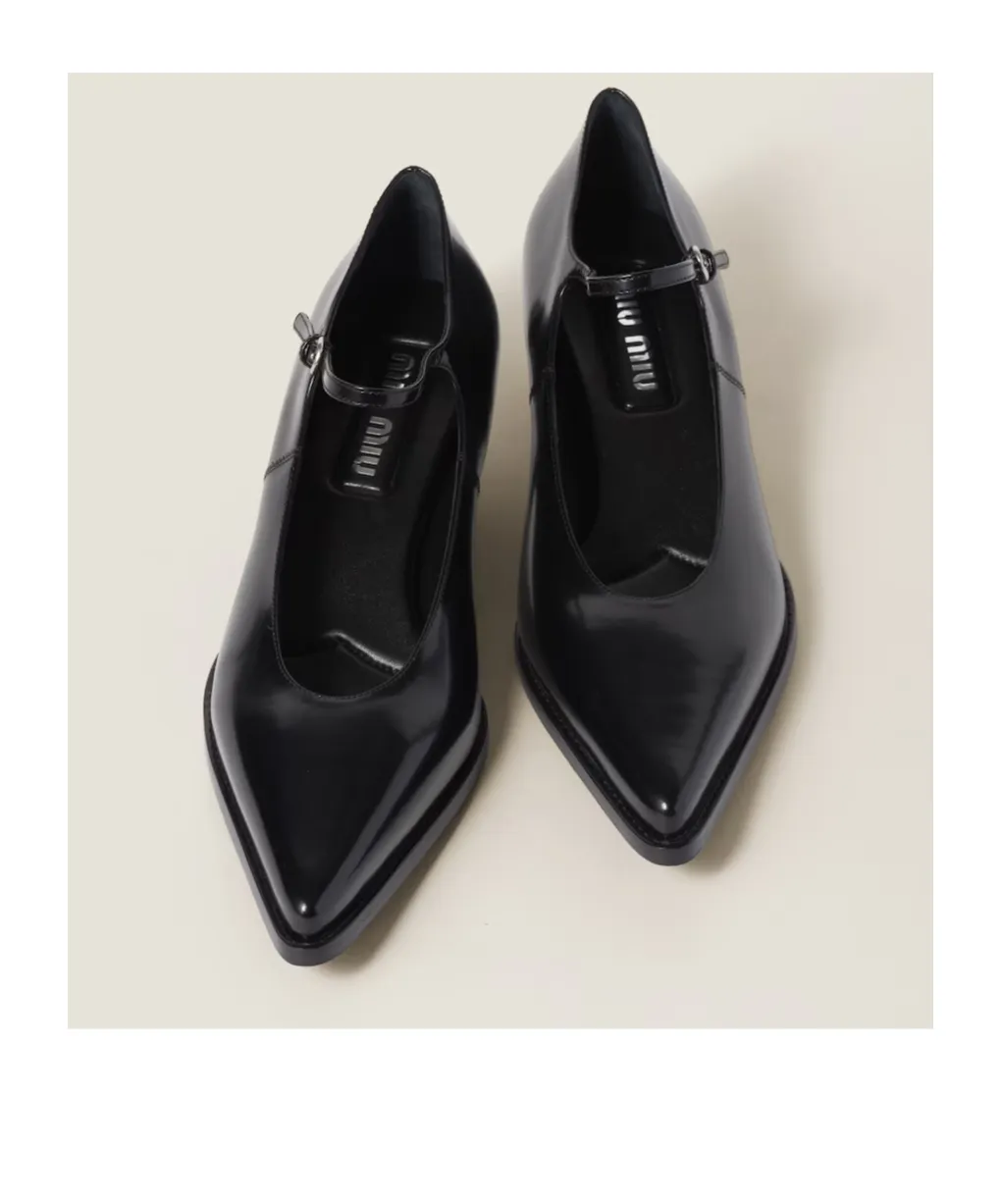 Miu Miu Buckle-Fastened Pointed-Toe Pumps