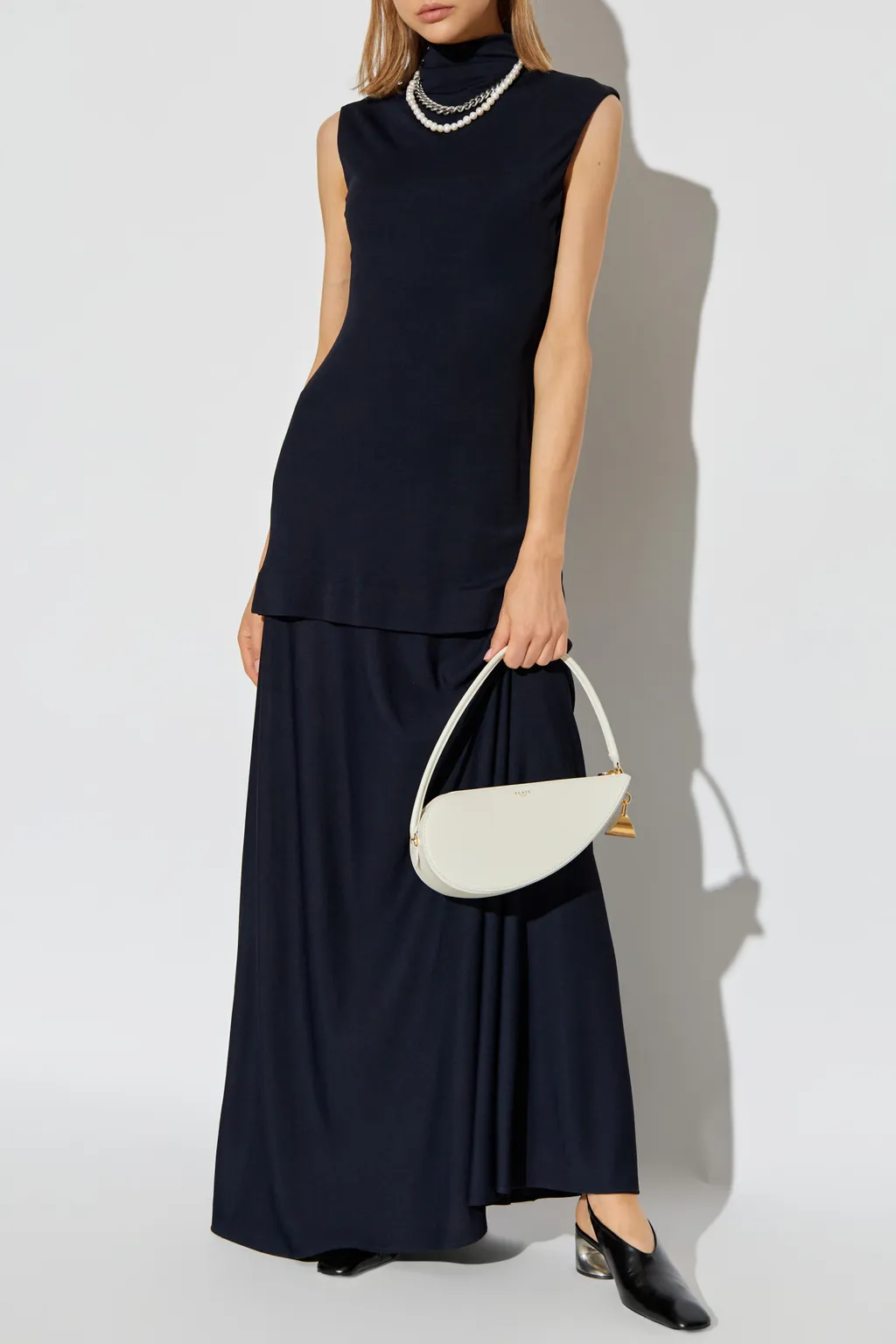 Jil Sander Crepe Sleeveless Maxi Dress