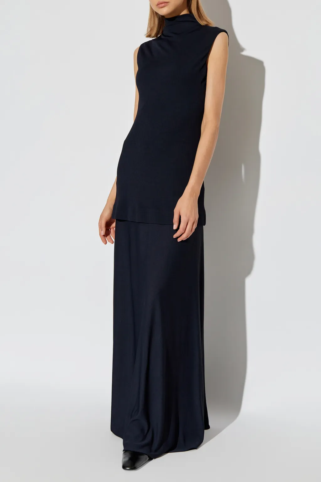 Jil Sander Crepe Sleeveless Maxi Dress