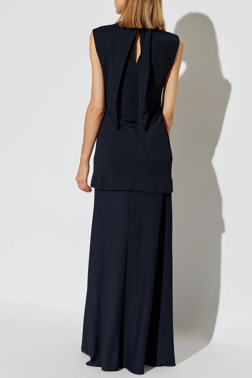 Jil Sander Crepe Sleeveless Maxi Dress