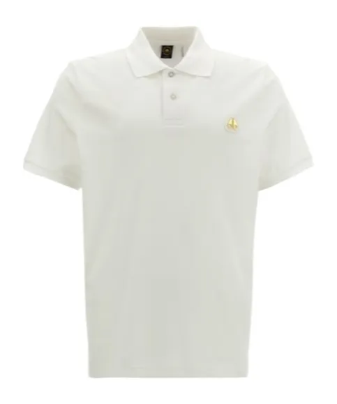 Moose Knuckles Logo Patch Straight Hem Polo Shirt