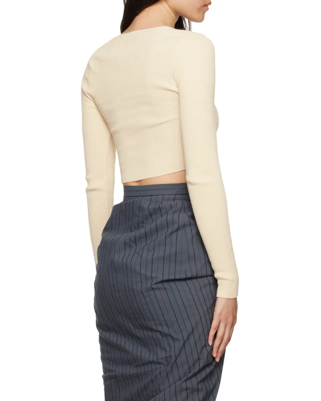 Vivienne Westwood Bea Cropped V-Neck Jumper