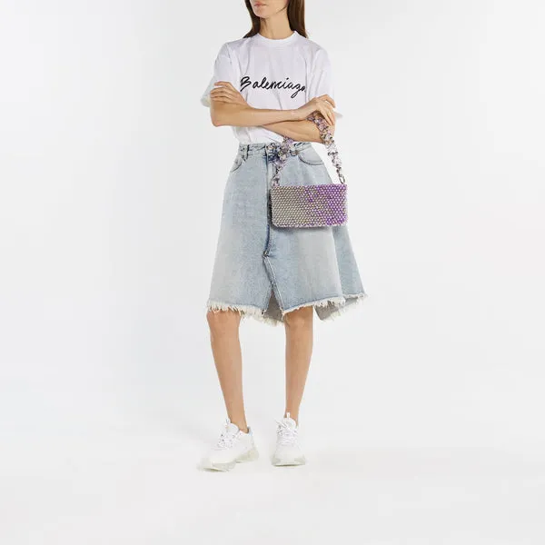 Germanier Bead-Embellished Zipped Shoulder Bag