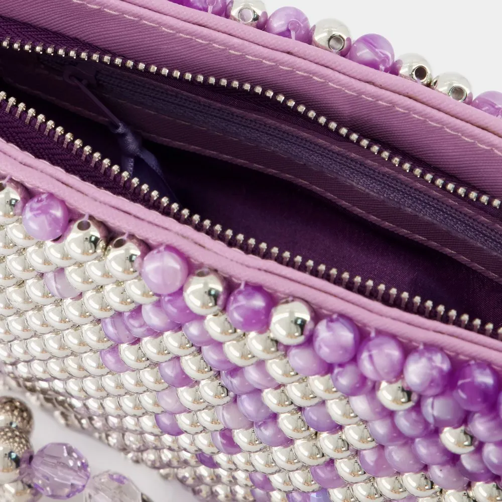 Germanier Bead-Embellished Zipped Shoulder Bag