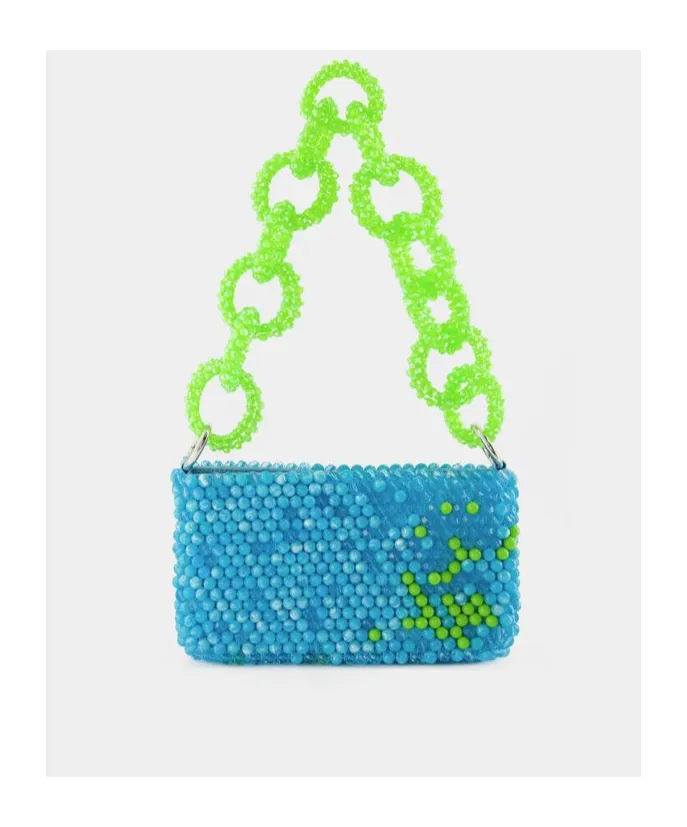 Germanier Bead-Embellished Zipped Shoulder Bag