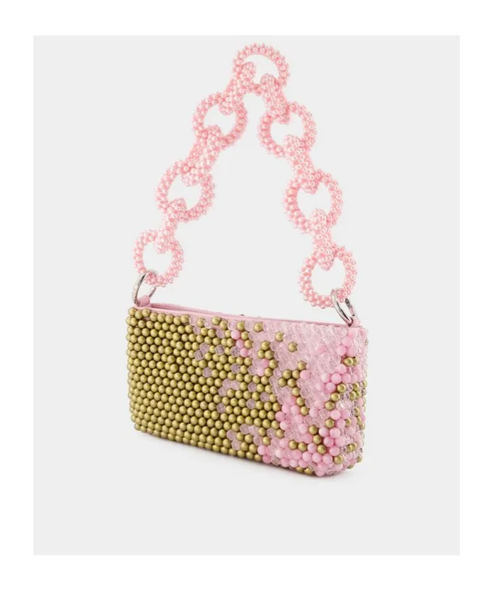 Germanier Bead-Embellished Zipped Shoulder Bag