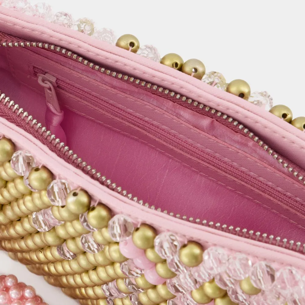 Germanier Bead-Embellished Zipped Shoulder Bag