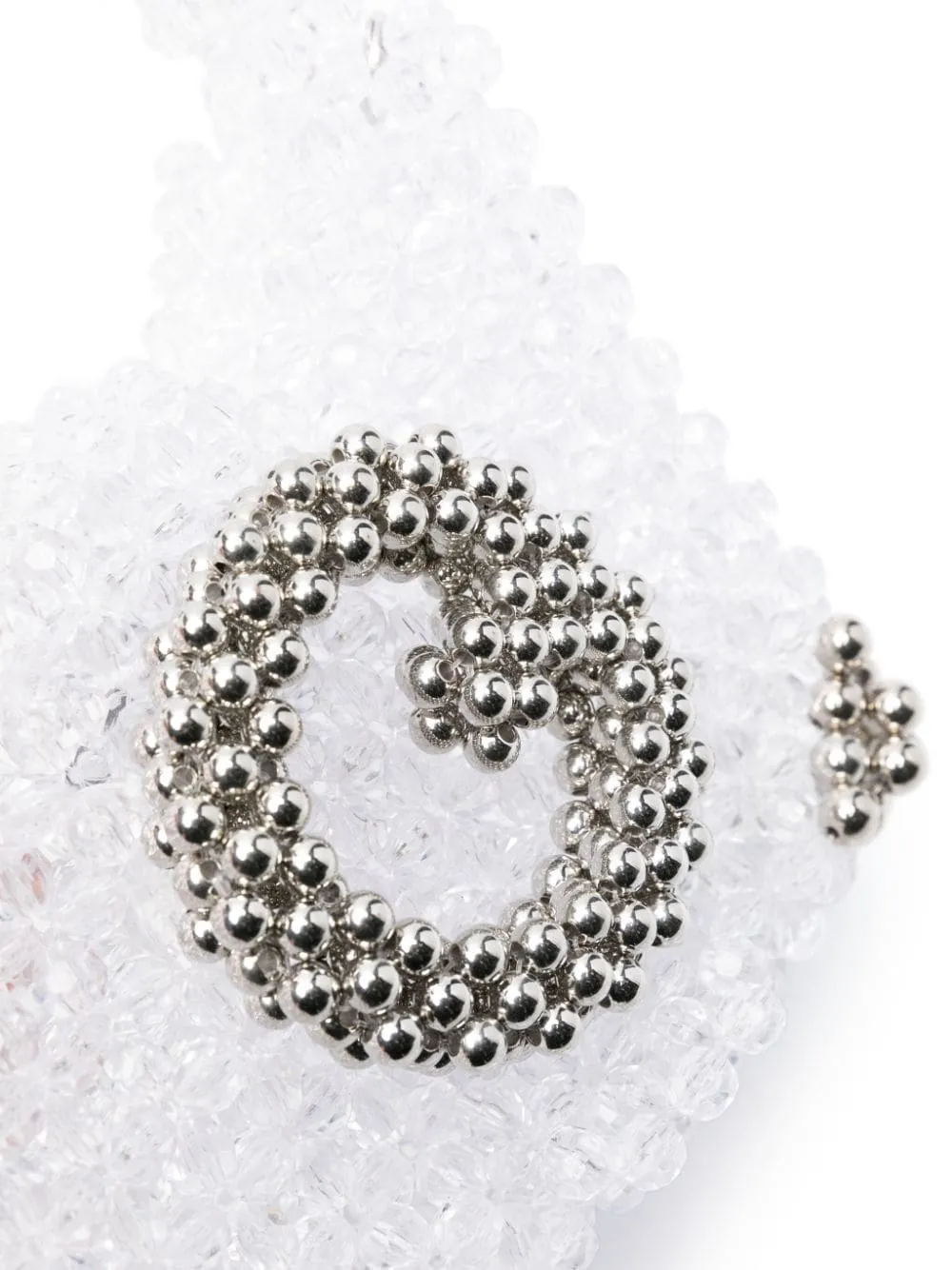 Germanier Beaded Pearl Clutch Bag