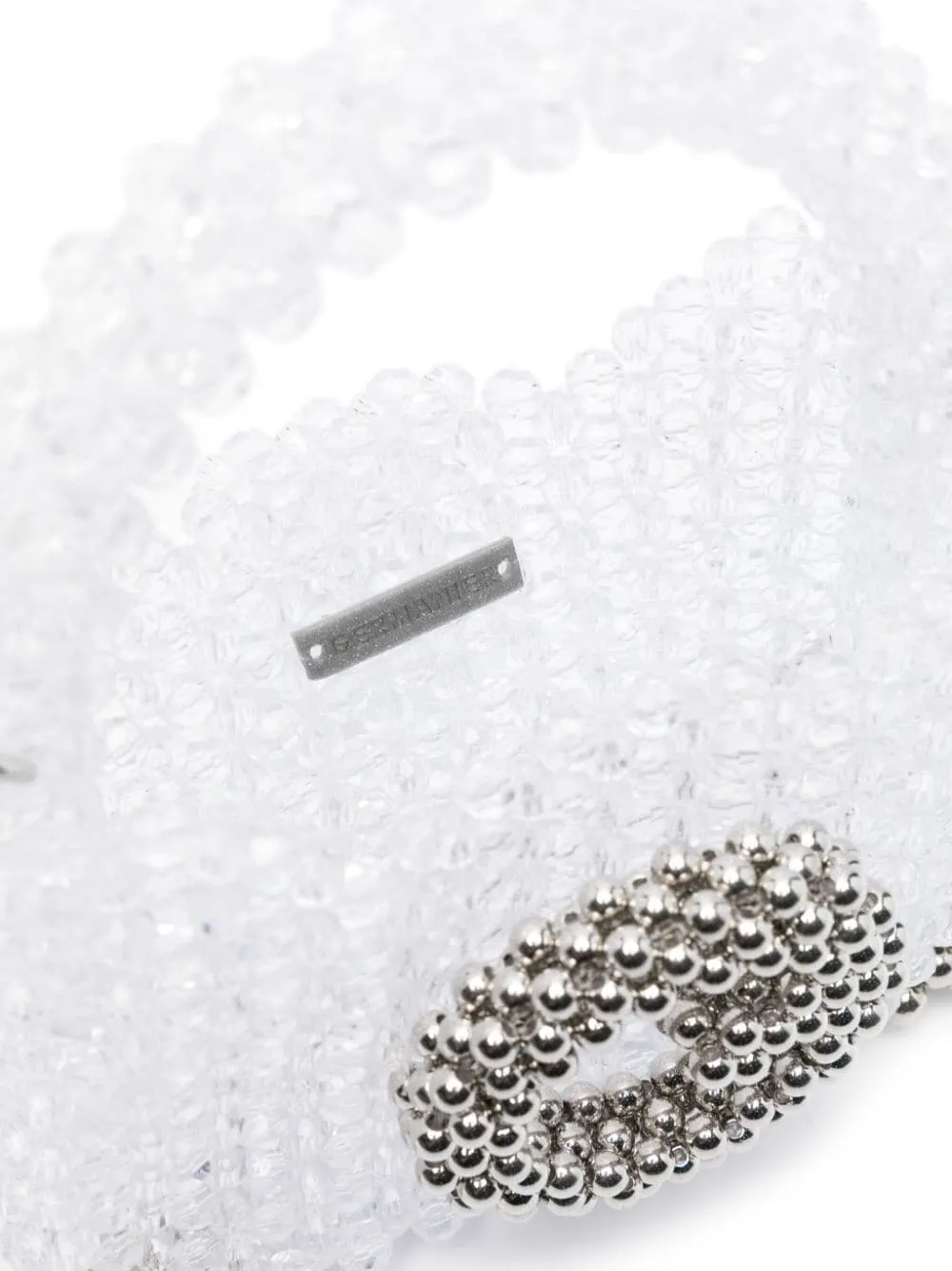 Germanier Beaded Pearl Clutch Bag