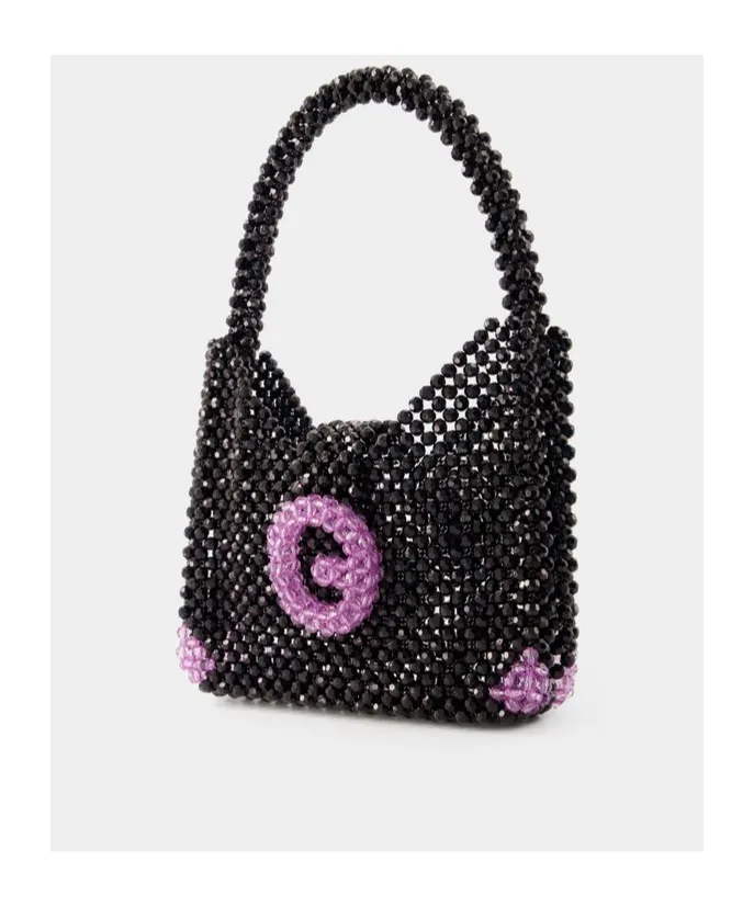 Germanier Beaded Hobo Shoulder Bag