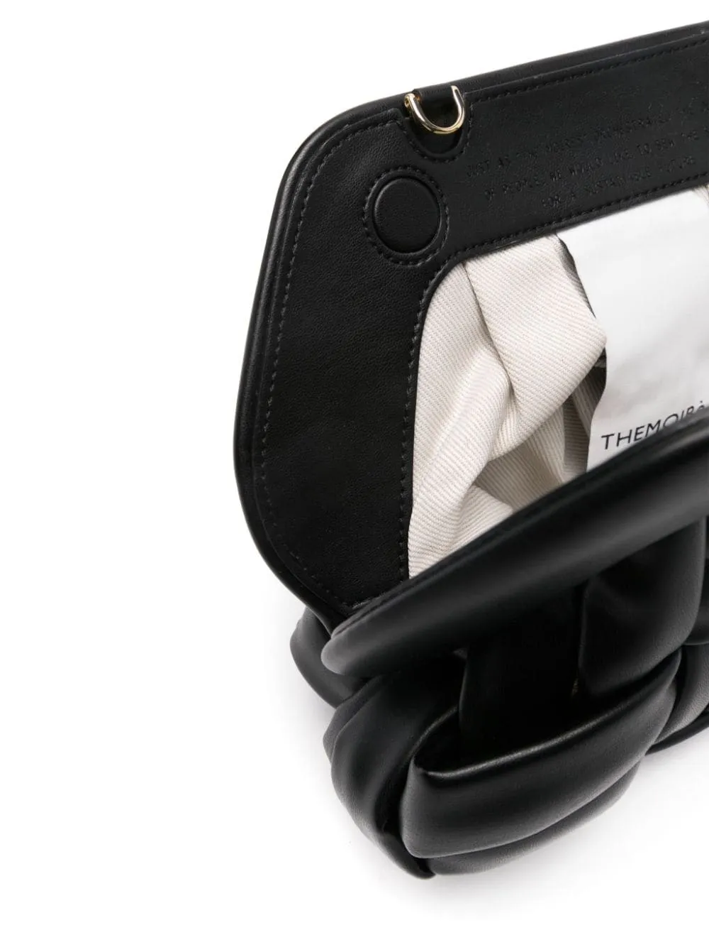 Themoirè Tia Basket Weaved Clutch Bag