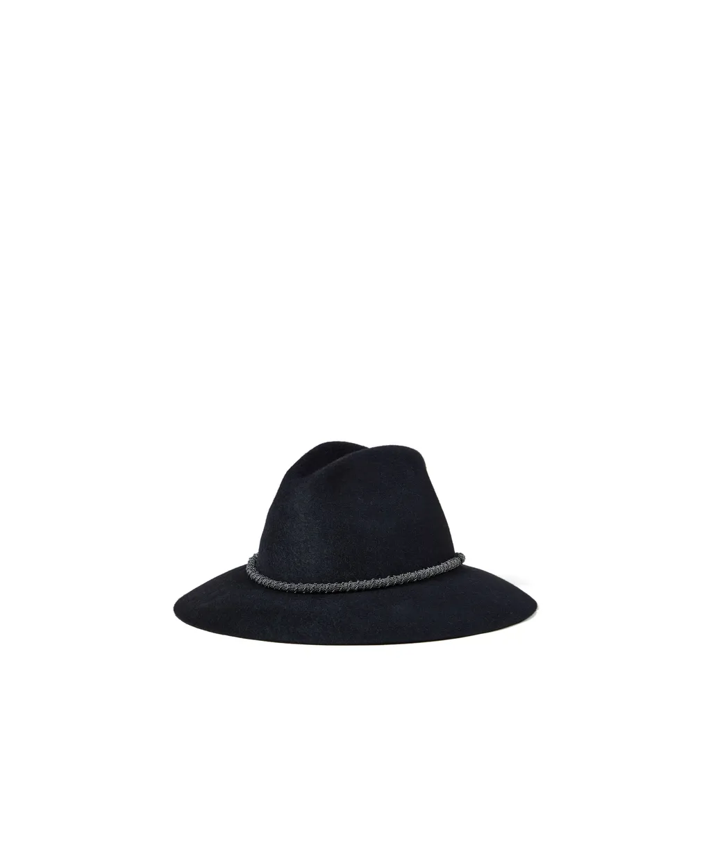 Brunello Cucinelli Braided Band Felt Fedora