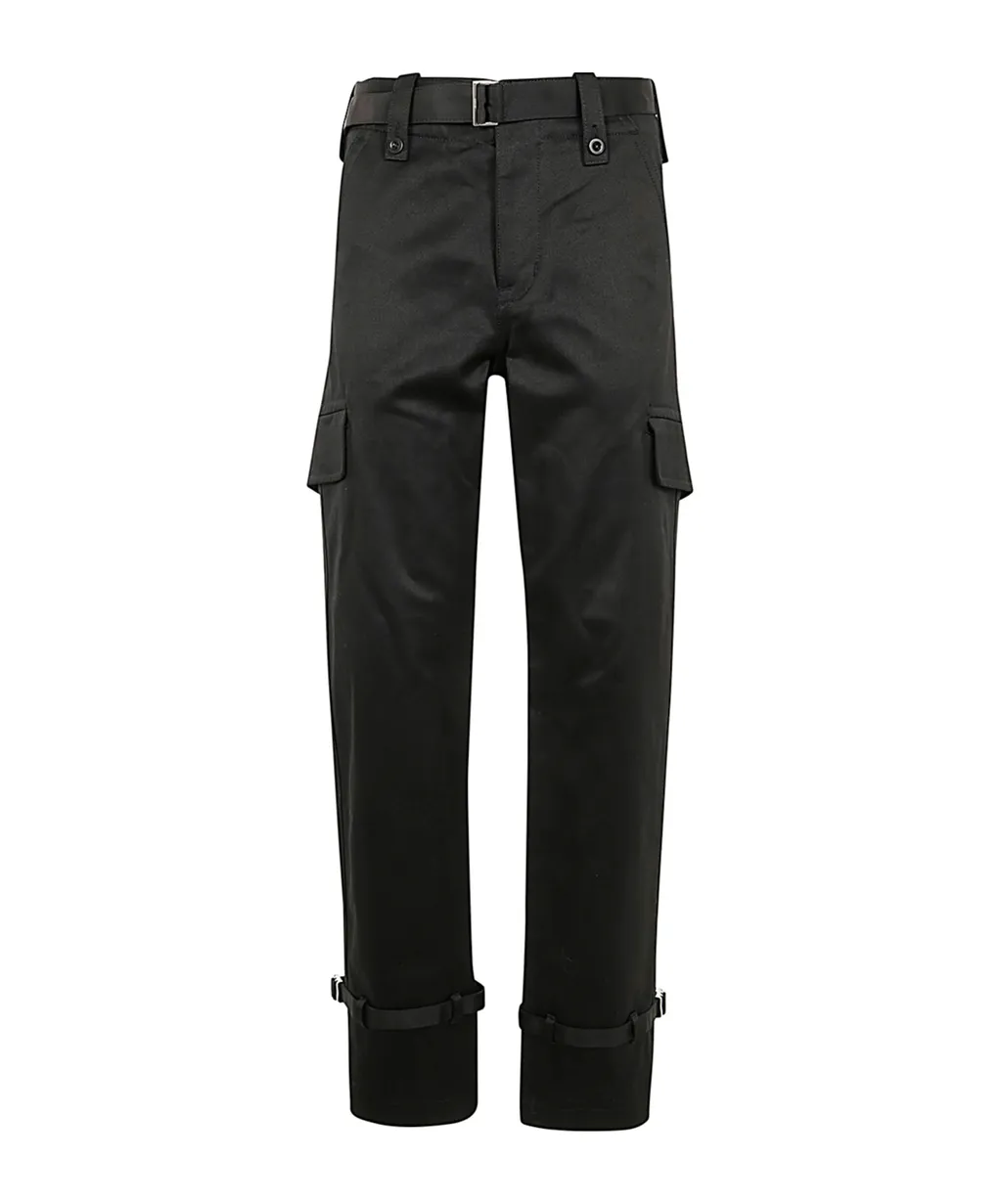 Sacai Straight-Leg Belted Cargo Trousers