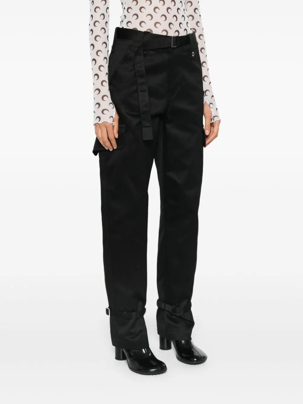 Sacai Straight-Leg Belted Cargo Trousers