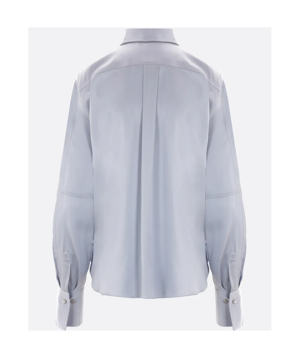 Brunello Cucinelli Long Sleeved Straight Hem Shirt