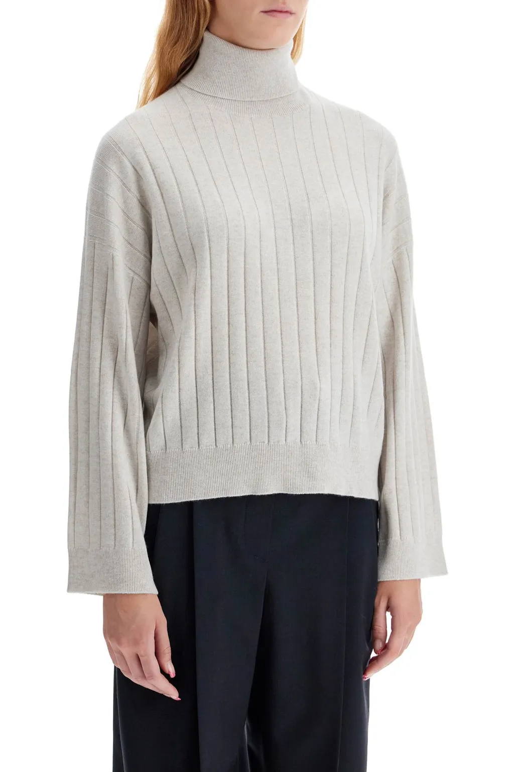Brunello Cucinelli Flat-Ribbed Turtleneck Jumper