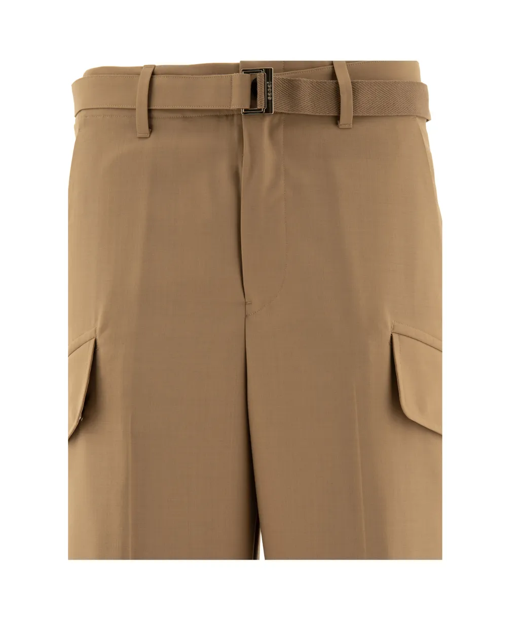 Sacai Wide-Leg Suiting Pants