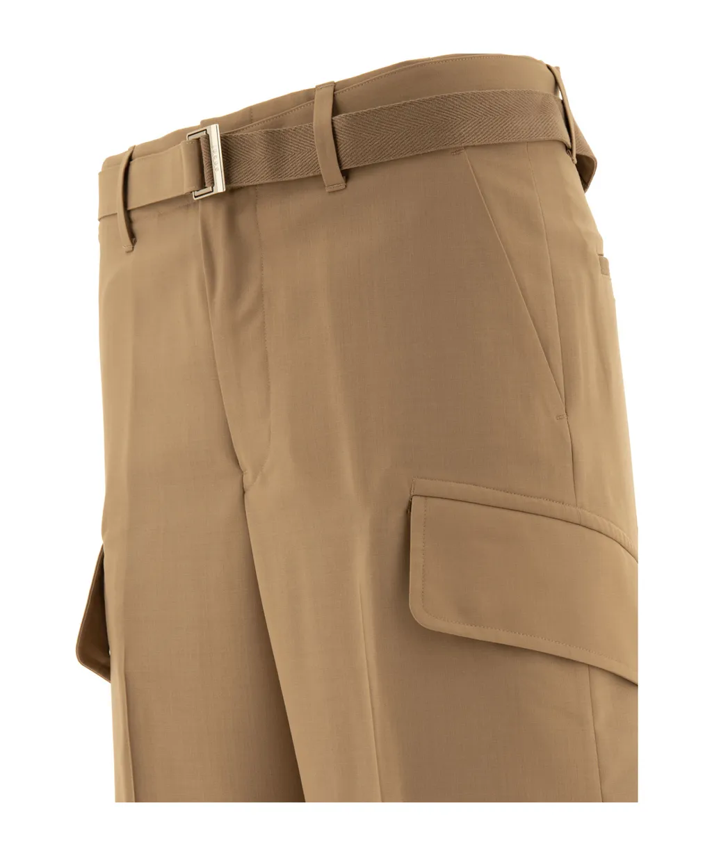 Sacai Wide-Leg Suiting Pants