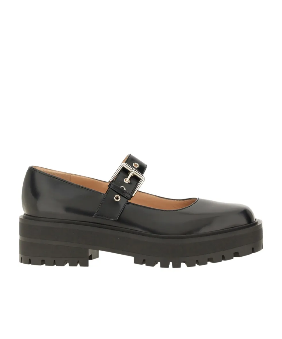 Square-Toed Mary Jane Shoes