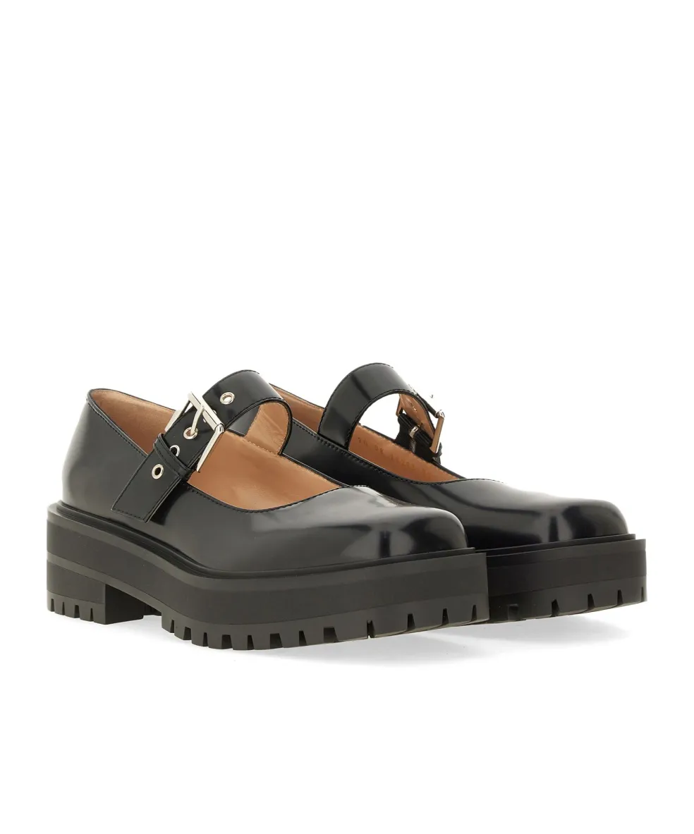 Square-Toed Mary Jane Shoes