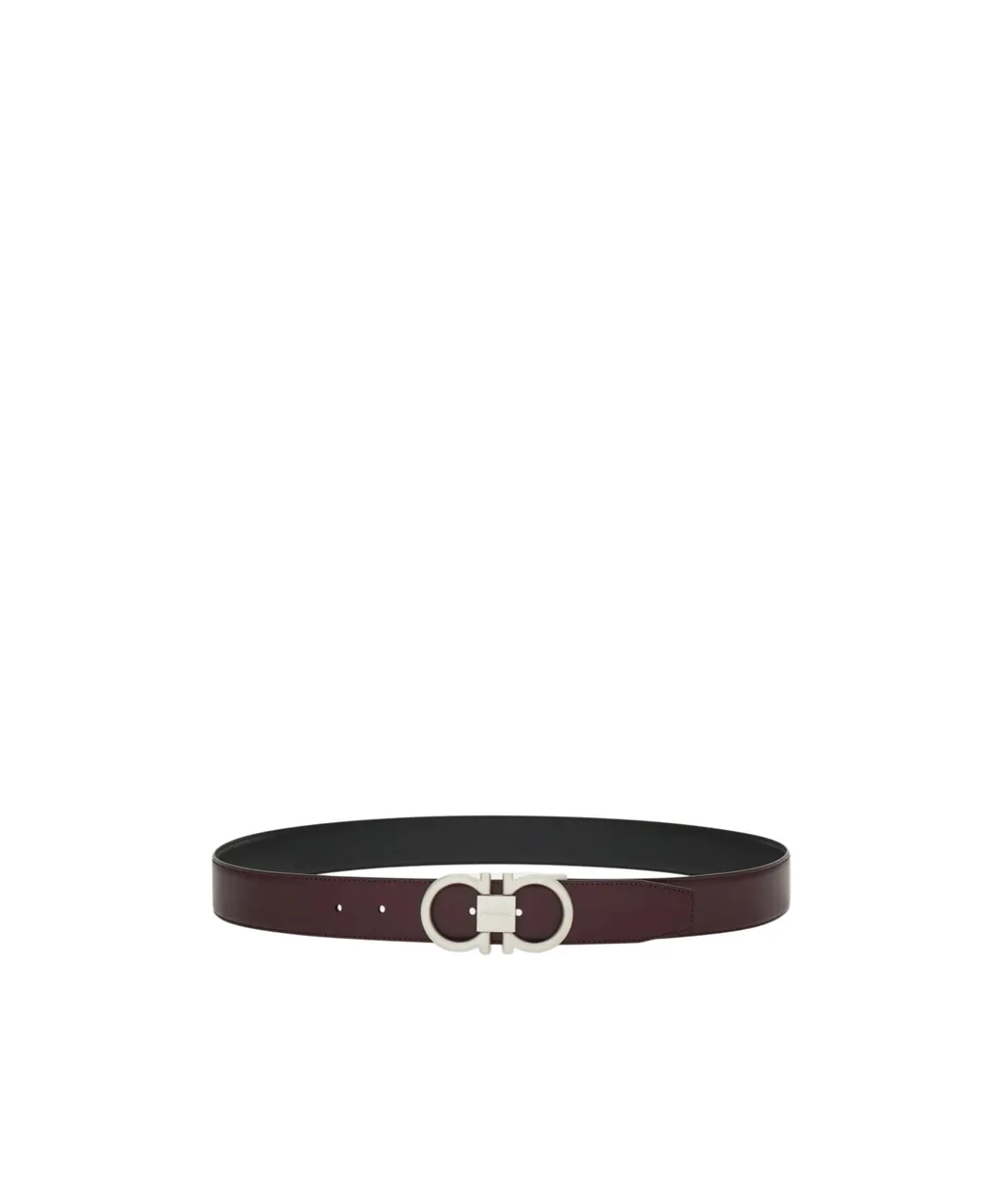 Double-Sided Logo Buckle Belt