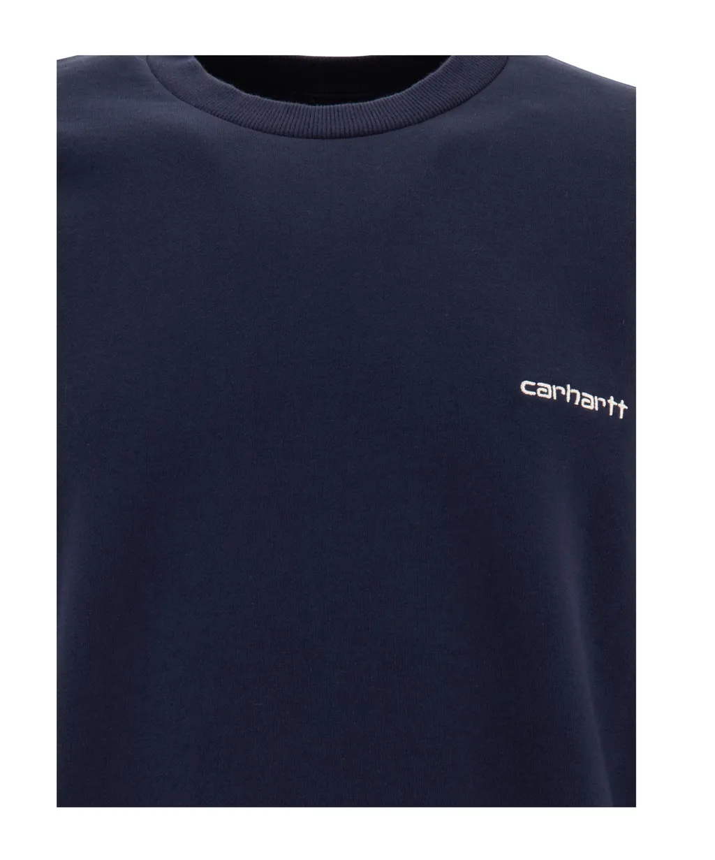 Carhartt Wip Script Embroidered Crewneck Sweatshirt
