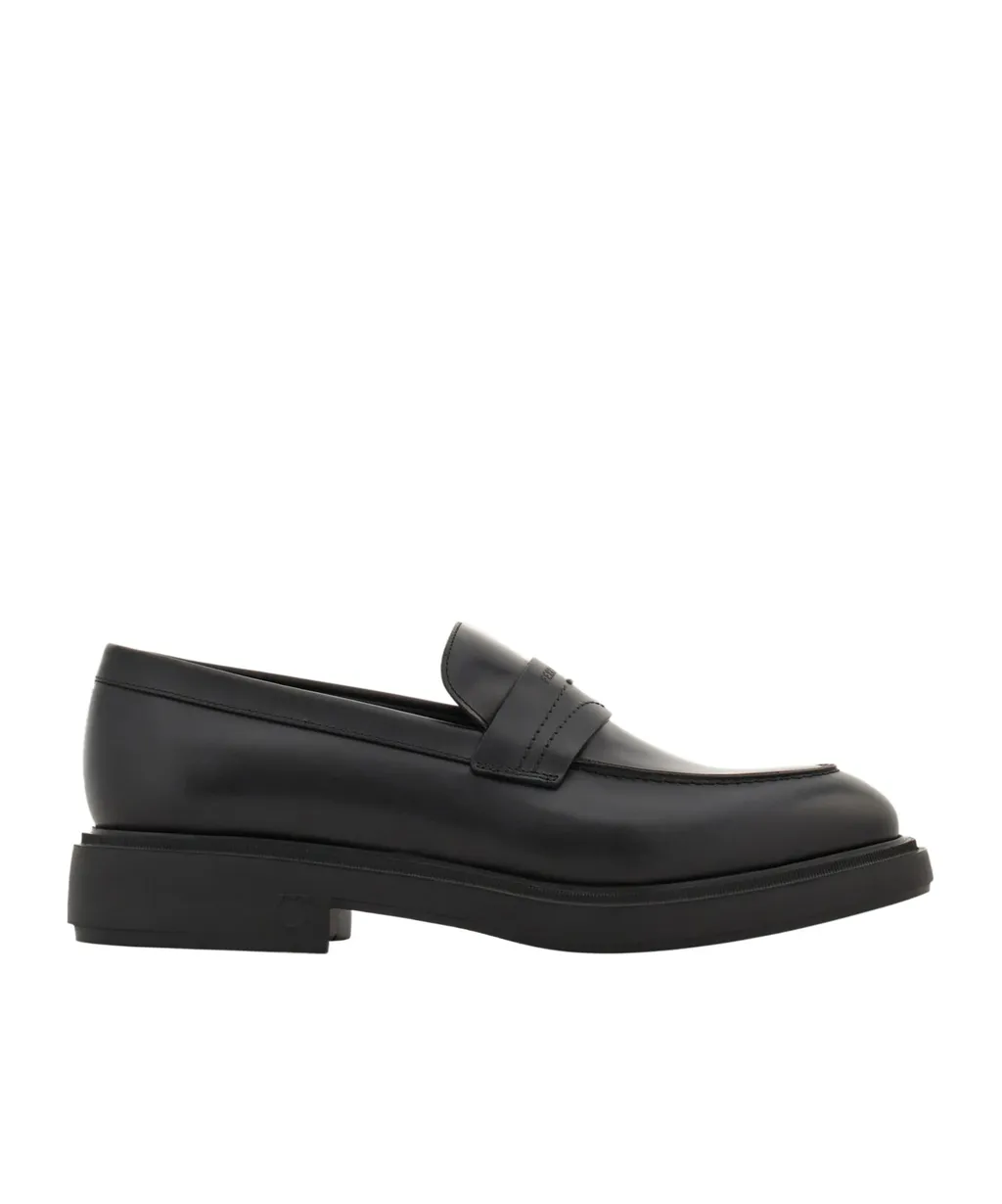 Salvatore Ferragamo Logo Embossed Slip-On Loafers