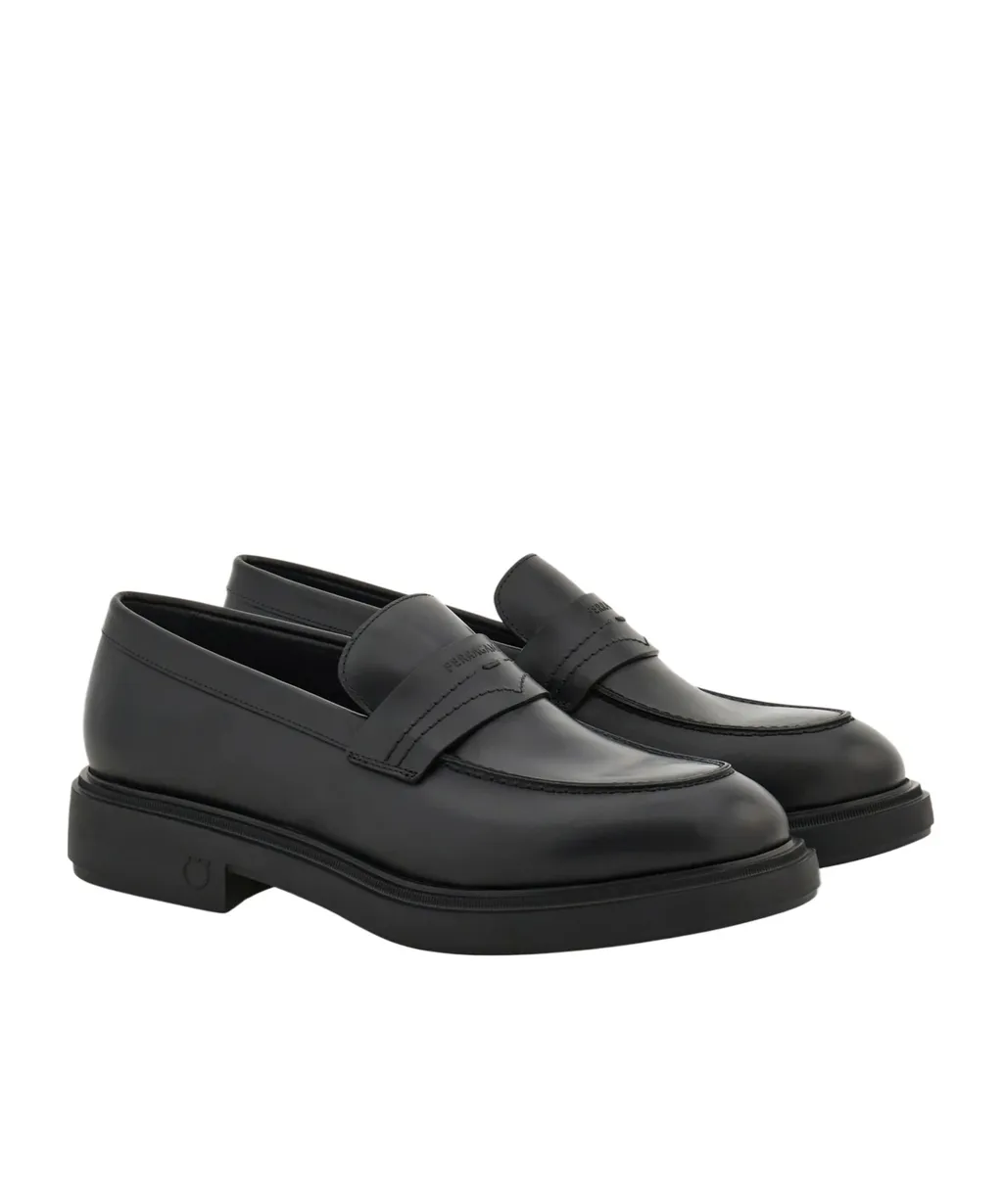 Salvatore Ferragamo Logo Embossed Slip-On Loafers