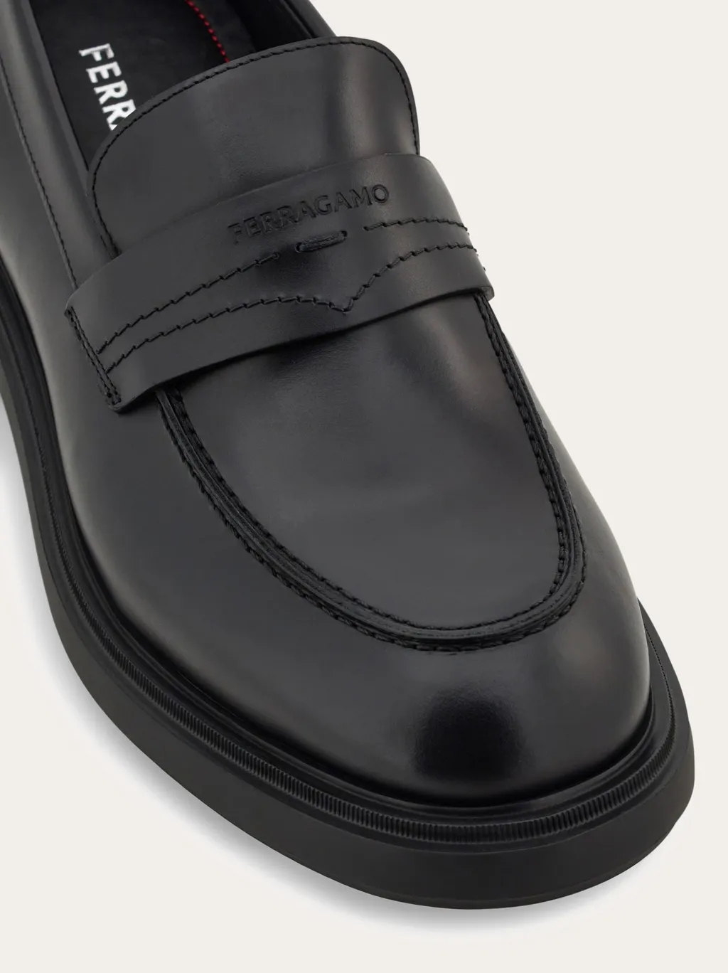 Salvatore Ferragamo Logo Embossed Slip-On Loafers