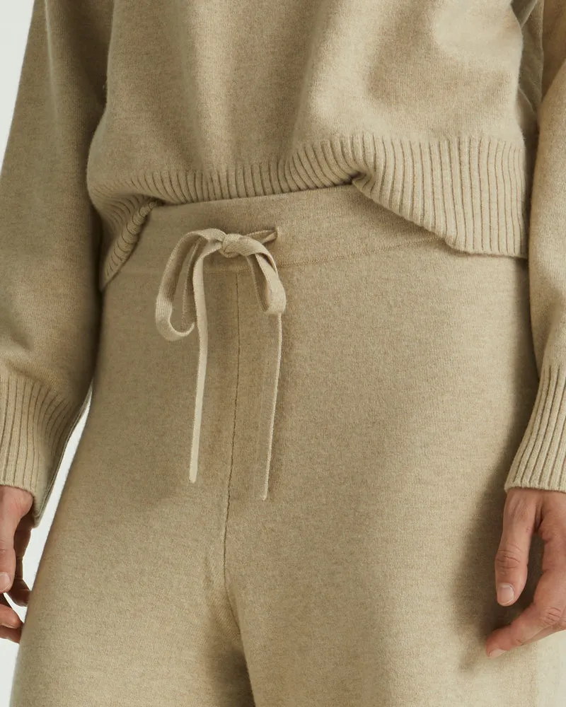 Knitted Wide-Leg Trousers