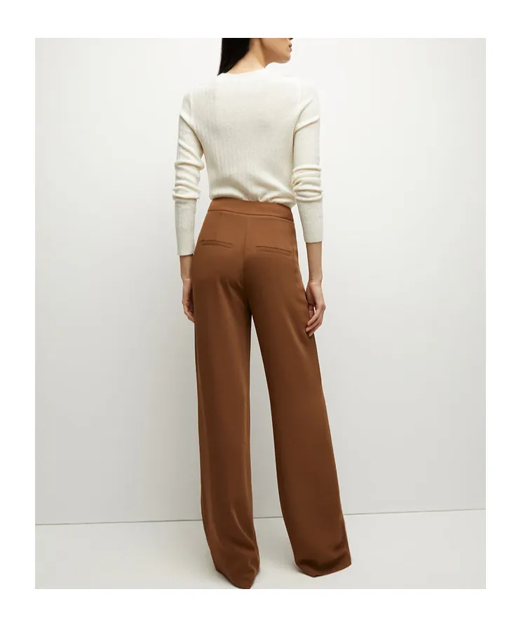 High-Waisted Casual Pants