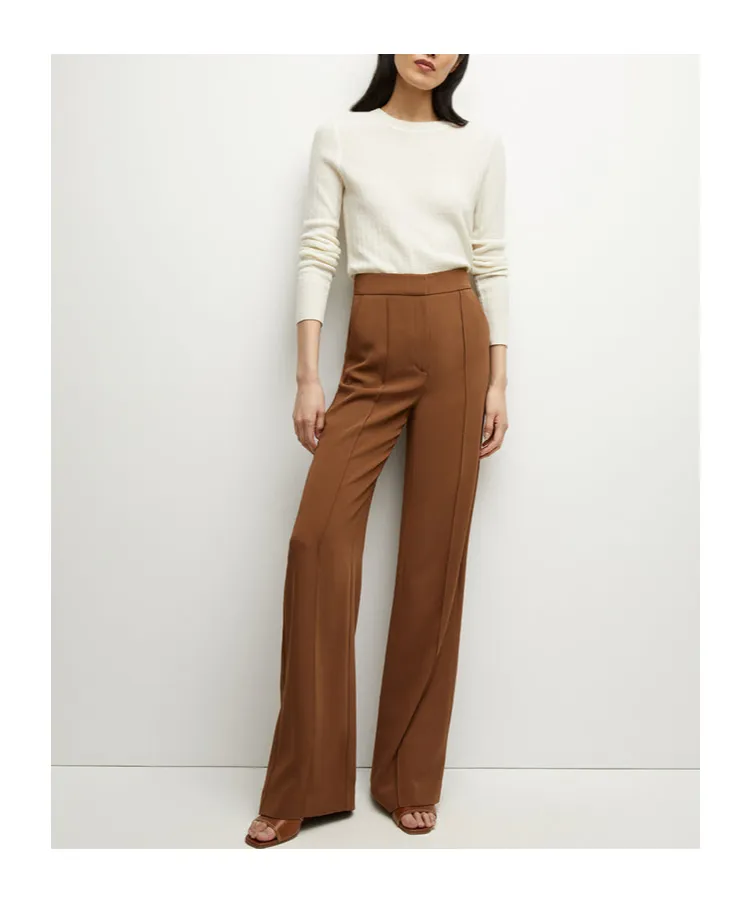 High-Waisted Casual Pants