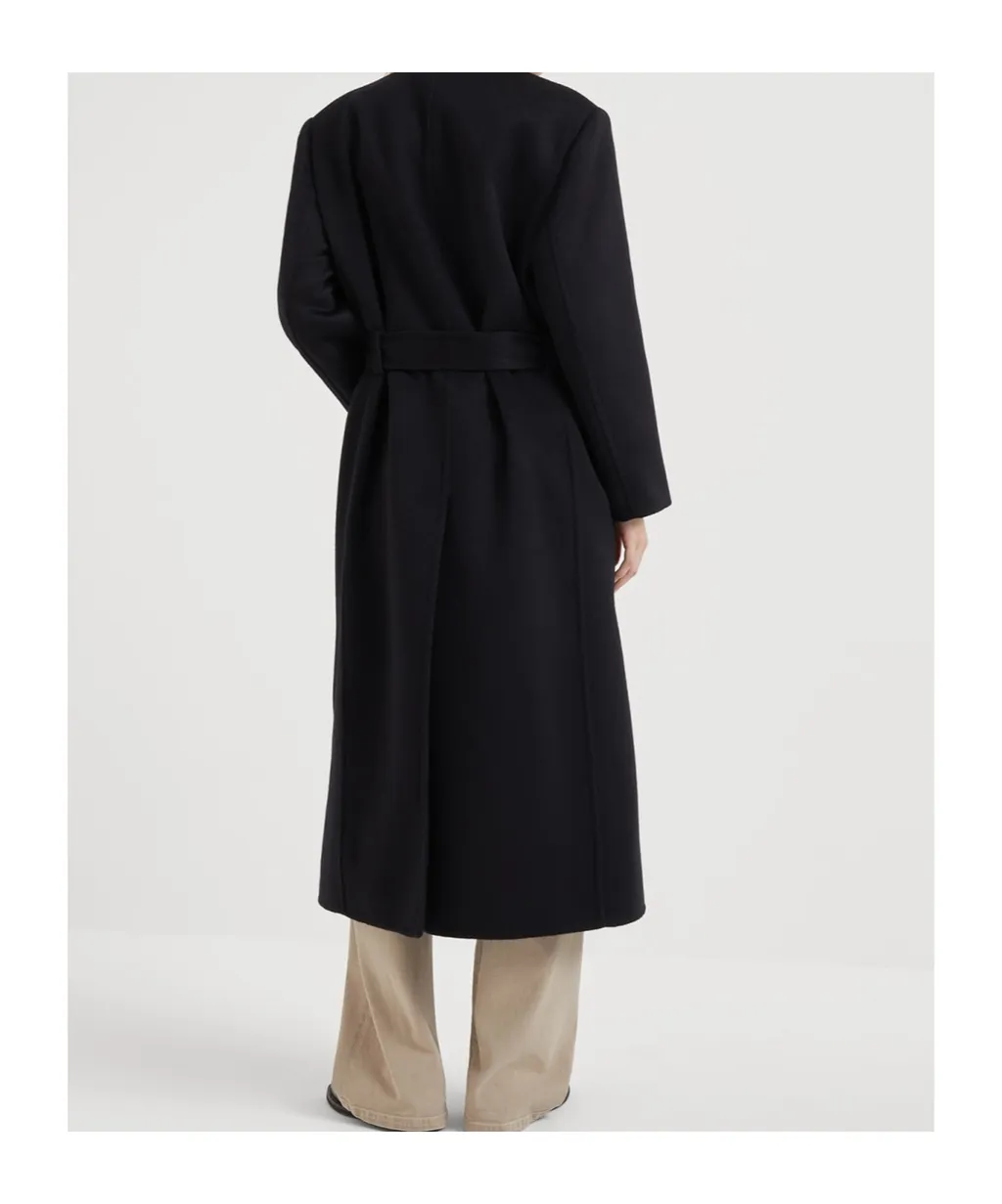 Brunello Cucinelli Long-Sleeved Belted Trench Coat