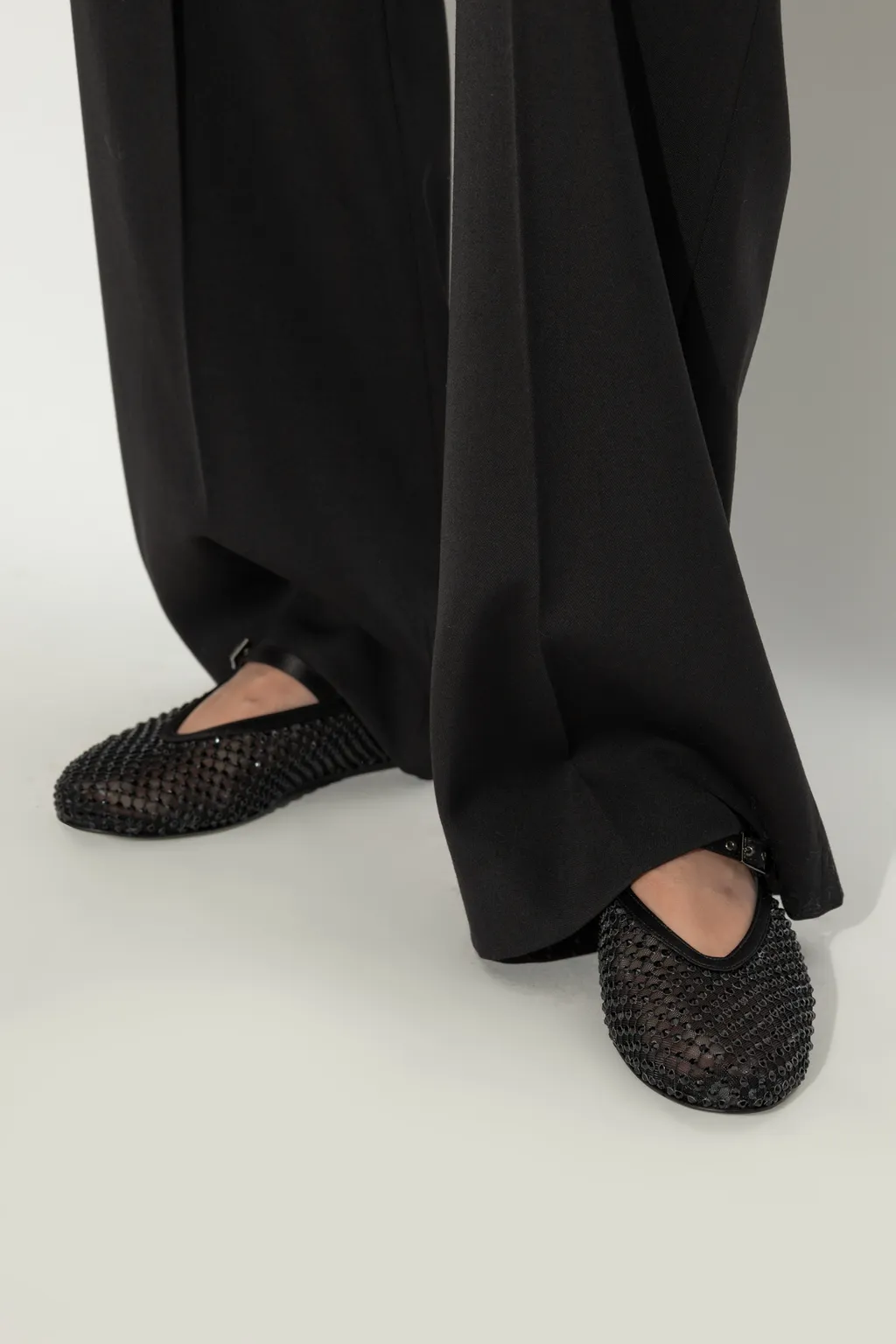 Gilda Crystal-Embellished Ballerina Shoes