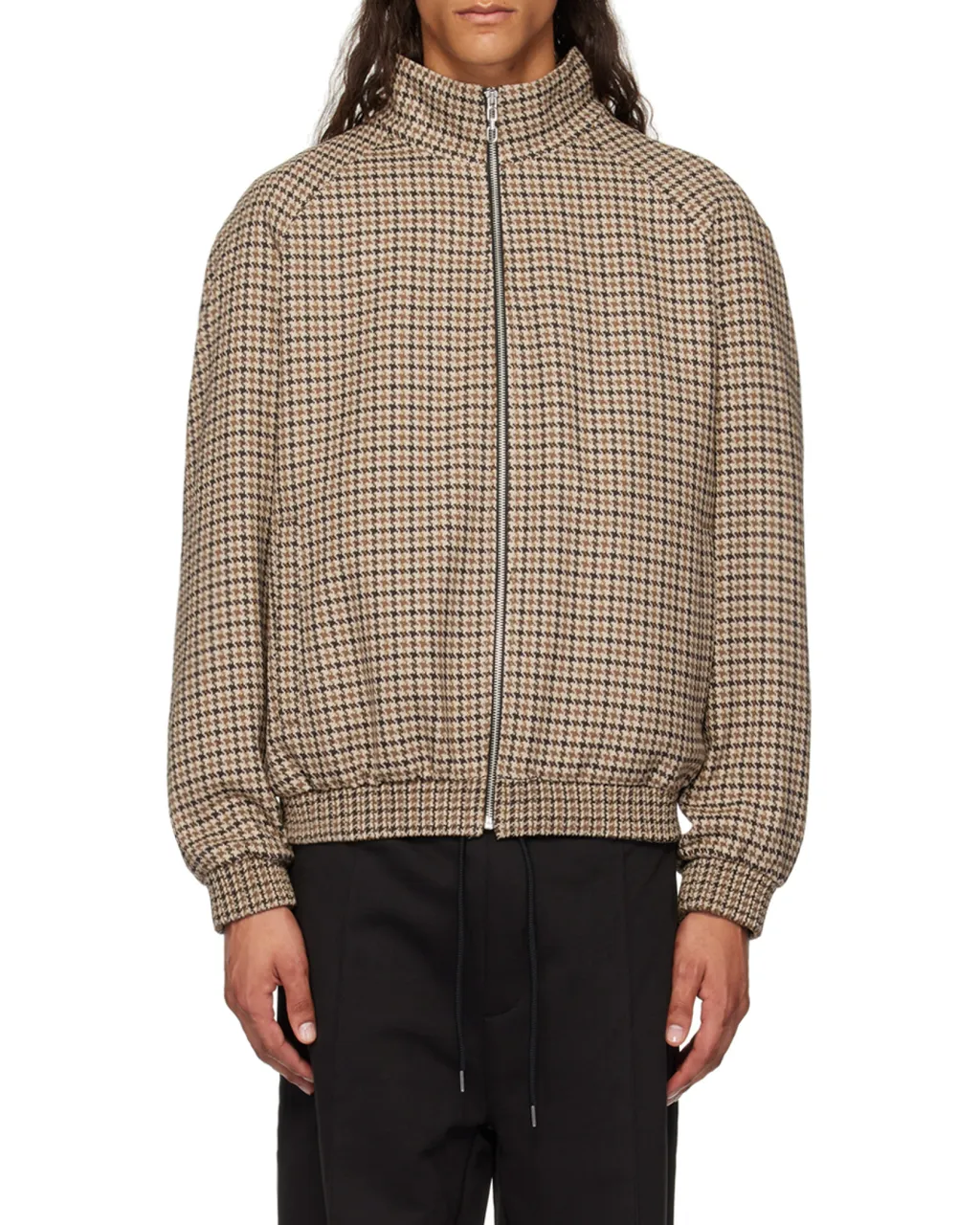 Houndstooth-Pattern Jacket