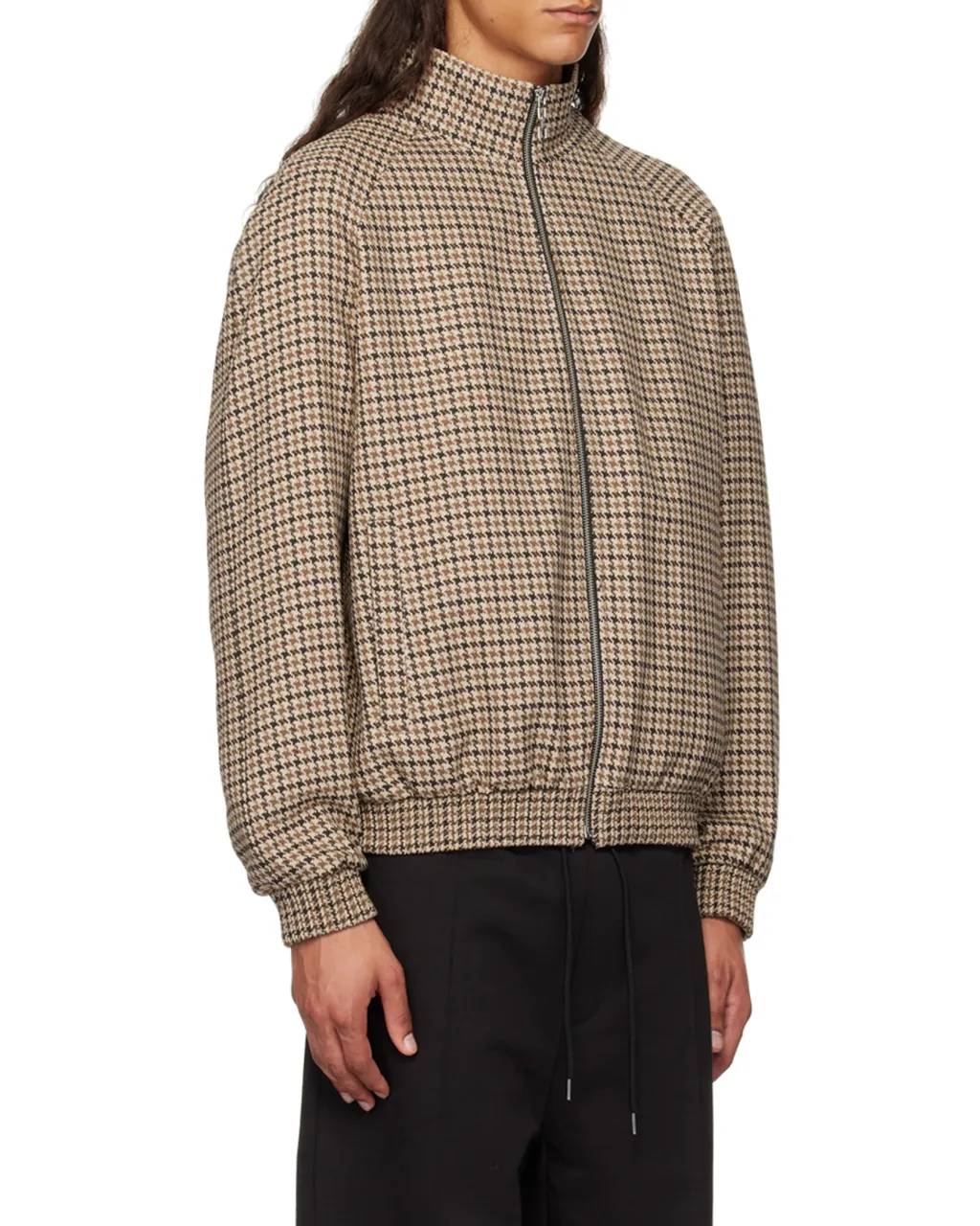 Houndstooth-Pattern Jacket