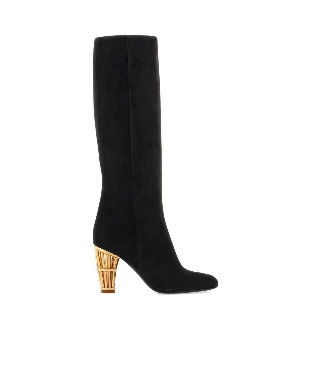 Salvatore Ferragamo Cage Heel Boots