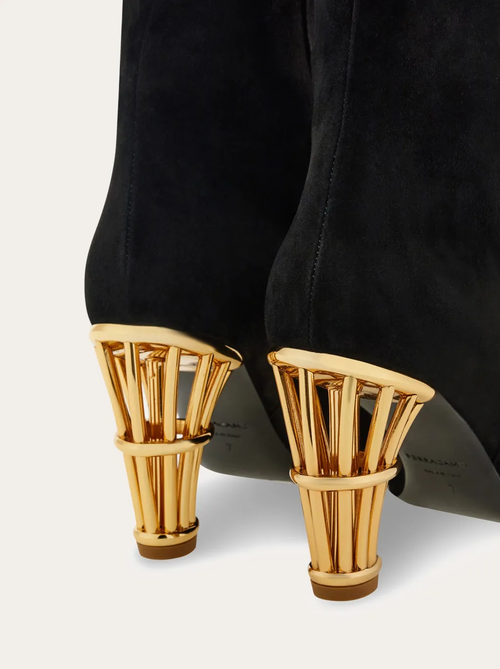 Salvatore Ferragamo Cage Heel Boots