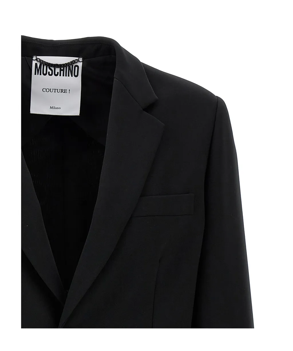 Moschino Single-Breasted Martingale Blazer