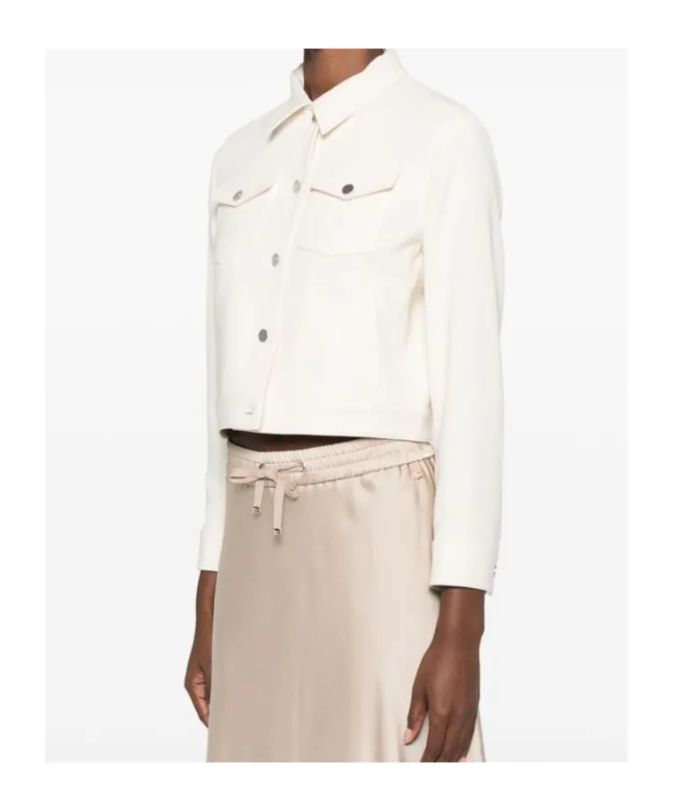 Theory Shrunken Button-Up Trucker Jacket