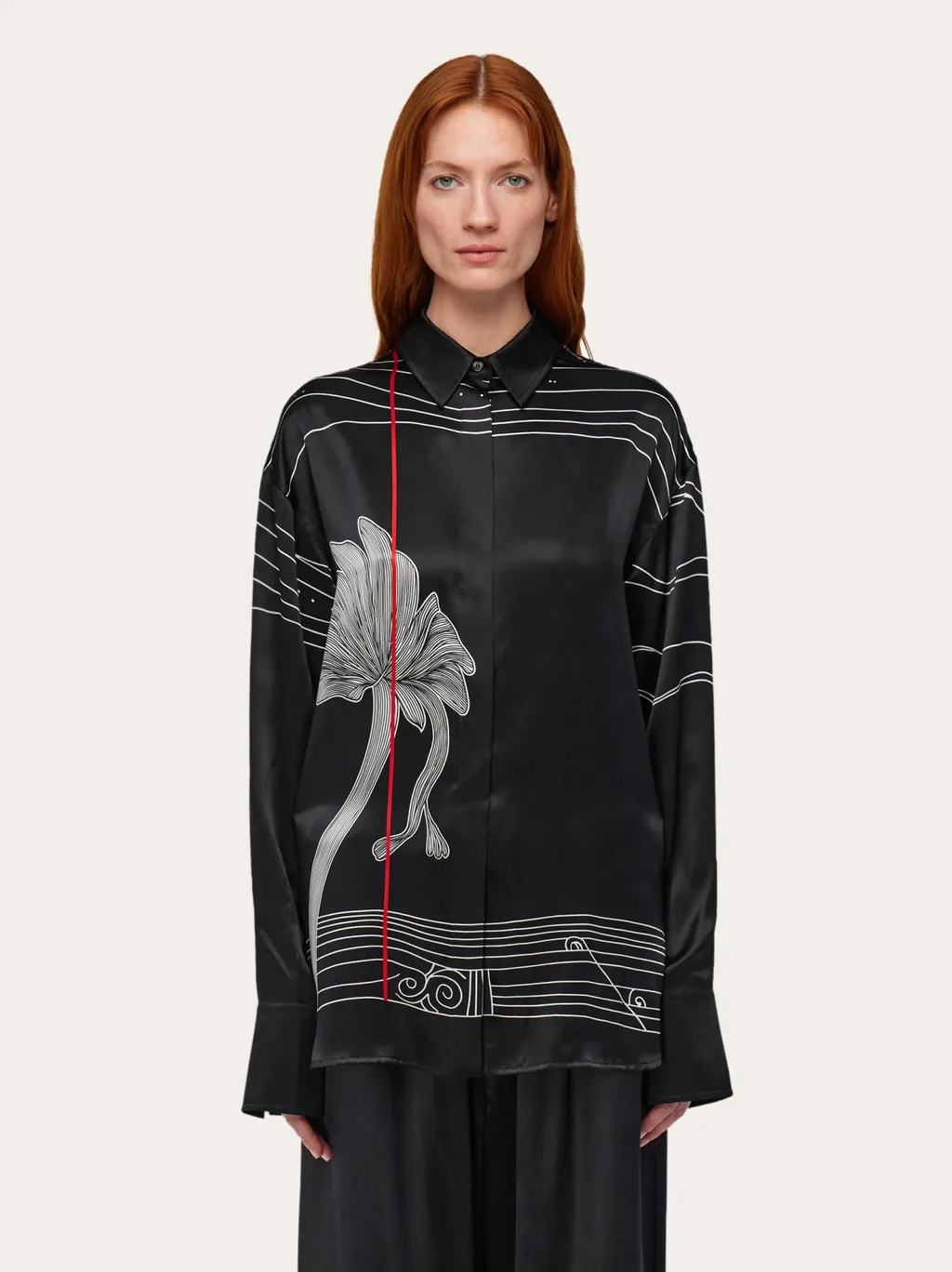 Salvatore Ferragamo Graphic Printed Shirt