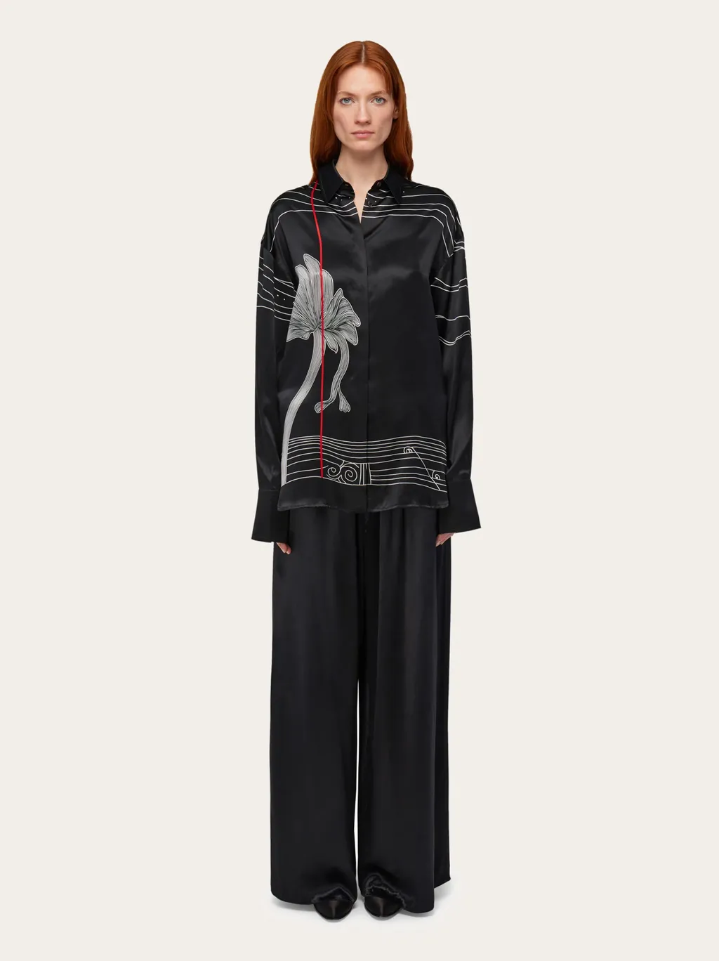 Salvatore Ferragamo Graphic Printed Shirt