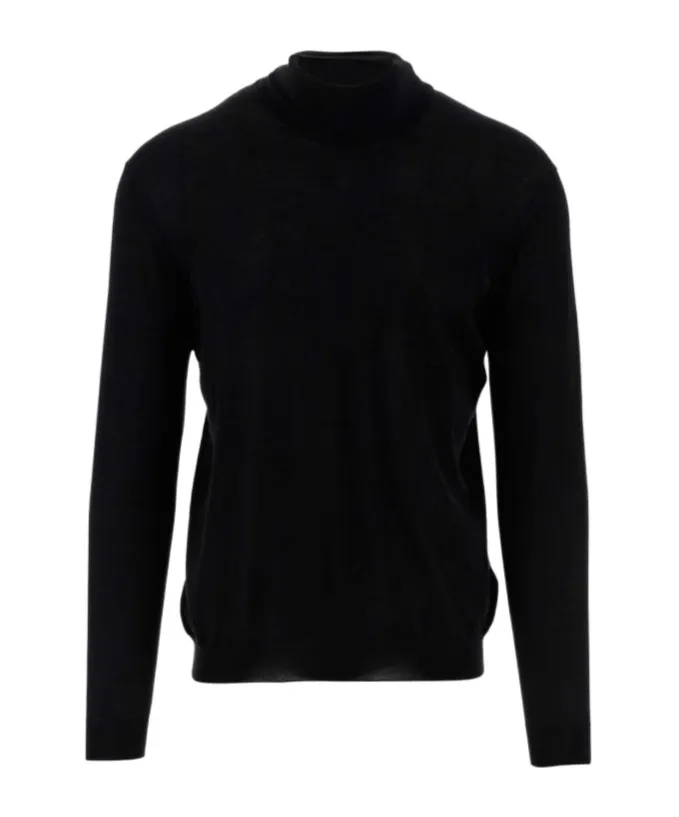 Roll-Neck Fine-Knit Jumper