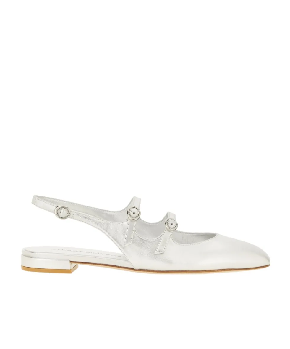 Stuart Weitzman Benni Mary Jane Slingback Flat Shoes
