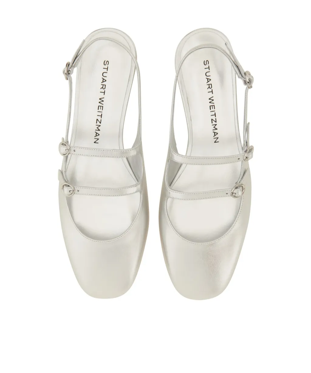 Stuart Weitzman Benni Mary Jane Slingback Flat Shoes