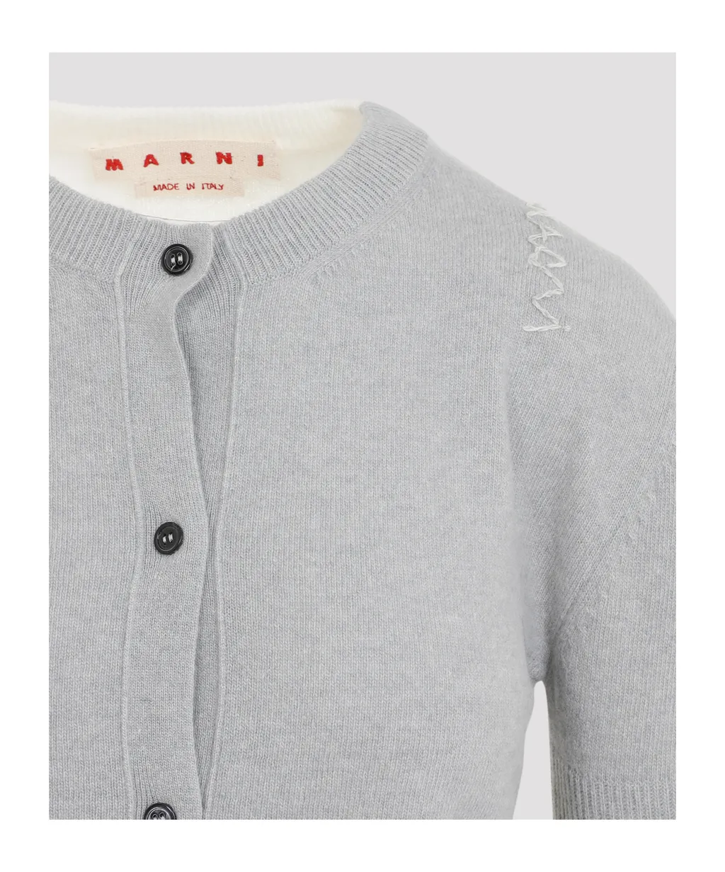 Long-Sleeved Knitted Cardigan