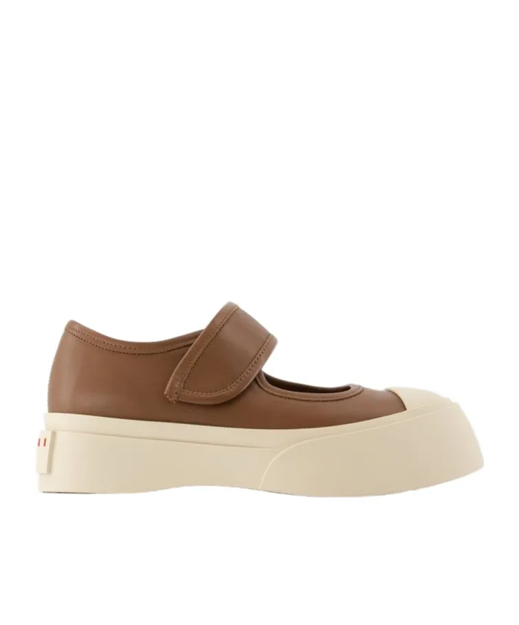 Marni Mary Jane Round-Toe Sneakers